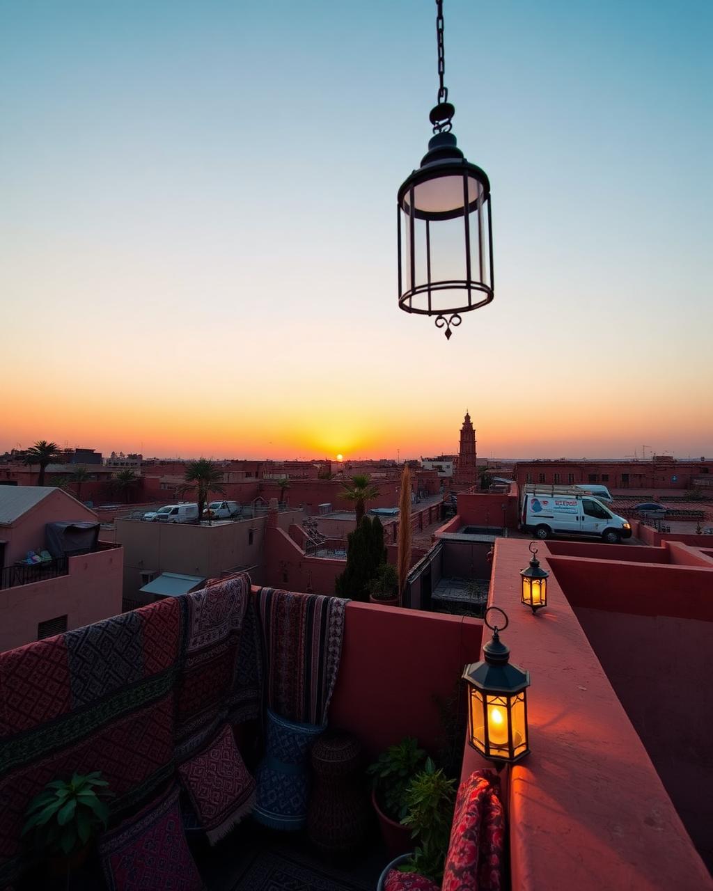 Riad courtyard in Marrakech